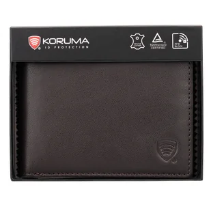 Antykradzieżowy portfel młodzieżowy z ochroną RFID (ciemny brąz) - Portfele - miniaturka - grafika 1