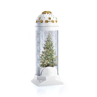 Znicz szklany Avinion Blanc 40 cm biały - Lampiony i znicze - miniaturka - grafika 1