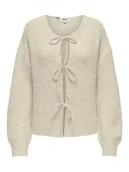 Swetry damskie - ONLY Kardigan w kolorze kremowym - miniaturka - grafika 1