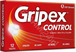 US Pharmacia Gripex Control 12 szt. - Przeziębienie i grypa - miniaturka - grafika 1