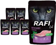 Mokra karma dla kotów - Mokra karma dla kotów sterylizowanych z królikiem Rafi Cat Adult zestaw 10 x 100 g - miniaturka - grafika 1