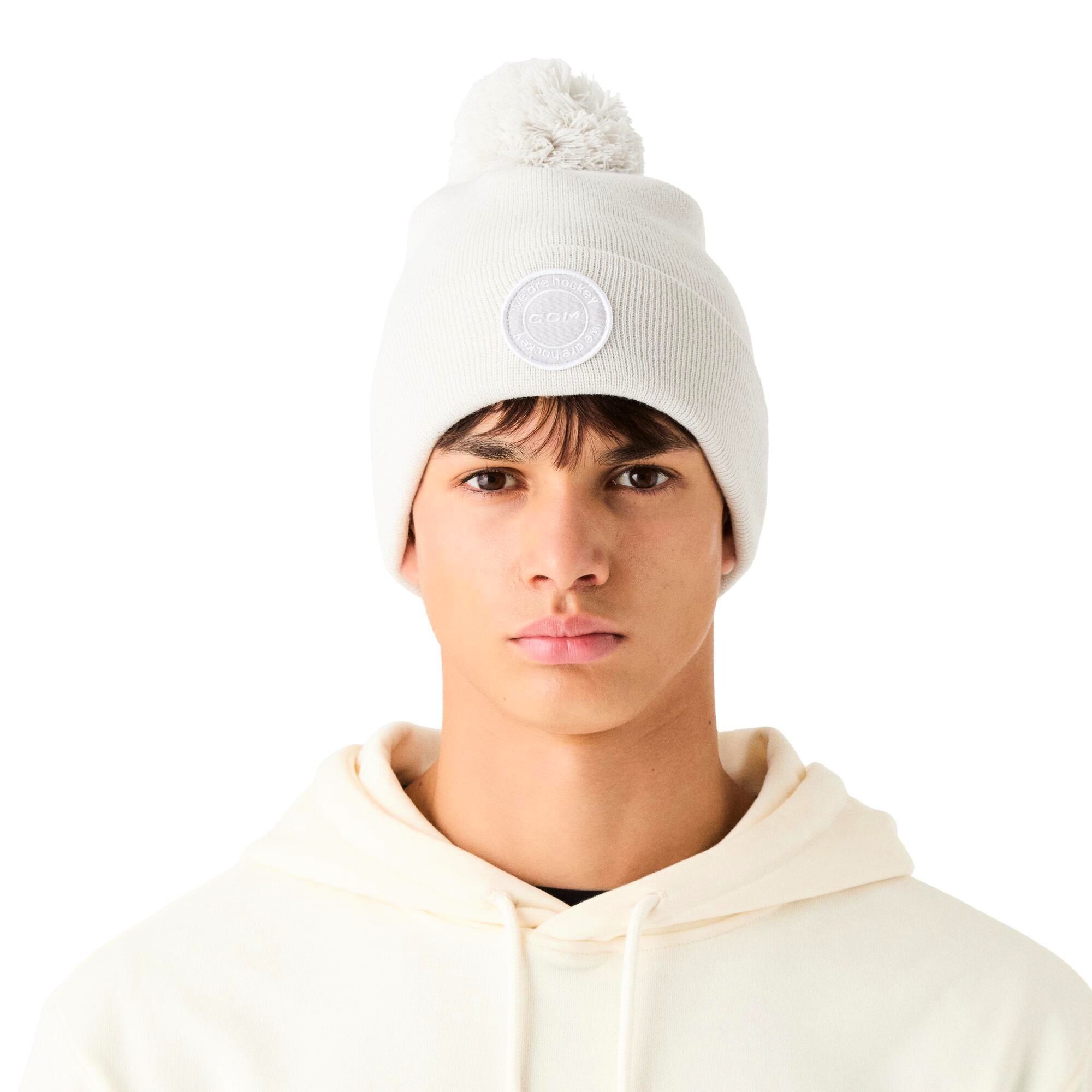Czapka CCM We Are Hockey Pom Knit Lunar Rock