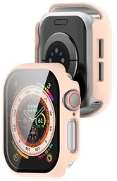Bizon Etui ze szkłem do zegarka Case+Glass Watch do Apple Watch 10 46mm, różowe - Akcesoria do smartwatchy - miniaturka - grafika 1