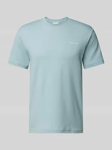 T-shirt z nadrukiem z logo - Koszulki męskie - miniaturka - grafika 1