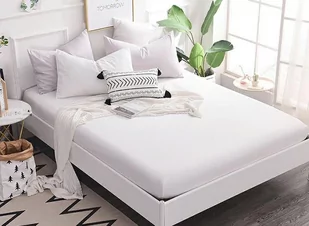 PIRUU PRZEŚCIERADŁO FROTTE Z GUMKĄ 140x200 BIAŁE PIRUU - Prześcieradła PIRUU PRZEŚCIERADŁO FROTTE Z GUMKĄ 140x200 BIAŁE PIRUU - Prześcieradła - miniaturka - grafika 1