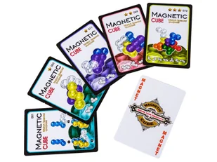 Gra, Układanka Logiczna, Magnetyczna Kostka Do Ułożenia, Klocki + KARTY - Łamigłówki - miniaturka - grafika 3