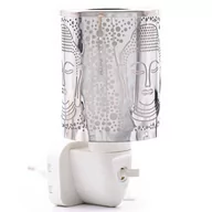 Świeczniki - Kominek do wosków zapachowych elektryczny do gniazdka / kontaktu srebrny - Spirit - miniaturka - grafika 1