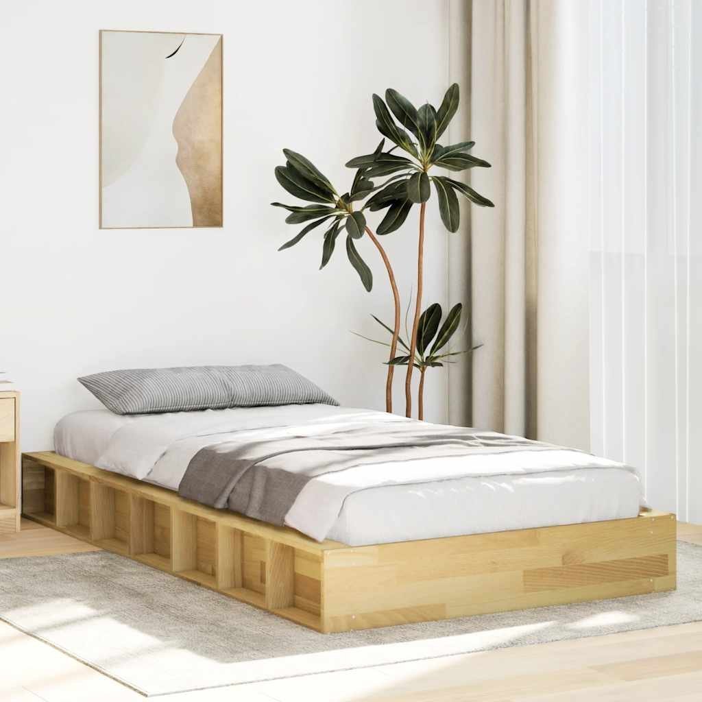 vidaXL Rama łóżka bez materaca 80x200 cm lite drewno dąb