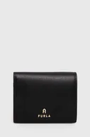 Portfele - Furla portfel skórzany damski kolor czarny - miniaturka - grafika 1