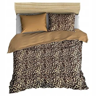 pościel z polaru 140x200 + 1 poszewka P 309-3 DUO panterka brąz / beż - Pościel pościel z polaru 140x200 + 1 poszewka P 309-3 DUO panterka brąz / beż - Pościel - miniaturka - grafika 1