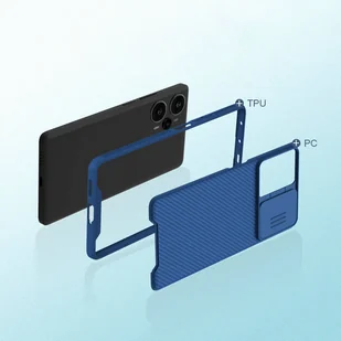 Pancerne etui Xiaomi Redmi Note 12 Turbo / Xiaomi Poco F5 z osłoną na aparat Nillkin CamShield Pro Case - czarne - Etui i futerały do telefonów - miniaturka - grafika 9