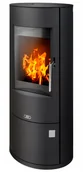 Piece wolnostojące - ABX Piec kominkowy stalowy Aspen 7 czarny - miniaturka - grafika 1
