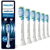 Końcówki do szczoteczek elektrycznych - Philips Sonicare Premium Plaque Defense HX9046/87 końcówki wymienne do szczoteczki do zębów 6 szt. - miniaturka - grafika 1