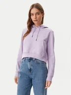 Bluzy damskie - Guess Jeans Bluza W5GQ22 K68I4 Fioletowy Regular Fit - miniaturka - grafika 1