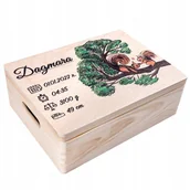 Pudełka i szkatułki - Pudełko Prezent Metryka Narodzin Grawer 40X30X14Cm - miniaturka - grafika 1