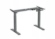 Biurka - Stelaż biurka ELEKTRYCZNY podnoszony DRIVE jednosilnikowy SREBRNY - miniaturka - grafika 1