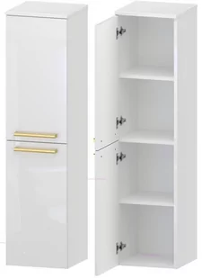 Słupek Łazienkowy ATHOS 35 2D L- Uchwyt Złoty - Szafki łazienkowe - miniaturka - grafika 1