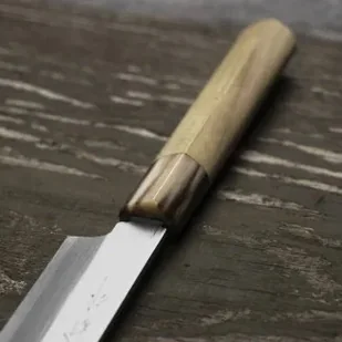 Hideo Kitaoka Aogami#2 Satin Damascus Nóż Yanagiba 24 cm - Noże kuchenne - miniaturka - grafika 6