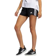 Spodenki damskie - adidas GH8146 PACER 3S WVN szorty czarno-białe S - miniaturka - grafika 1