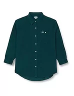 Koszule damskie - Wrangler Damska koszula ze sztruksu, Dark Matcha, XL - miniaturka - grafika 1