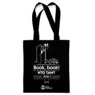 Torby i wózki na zakupy - TanioKsiążkowa torba czarna - Book, book! Kto tam? Książki, dużo książek... - miniaturka - grafika 1