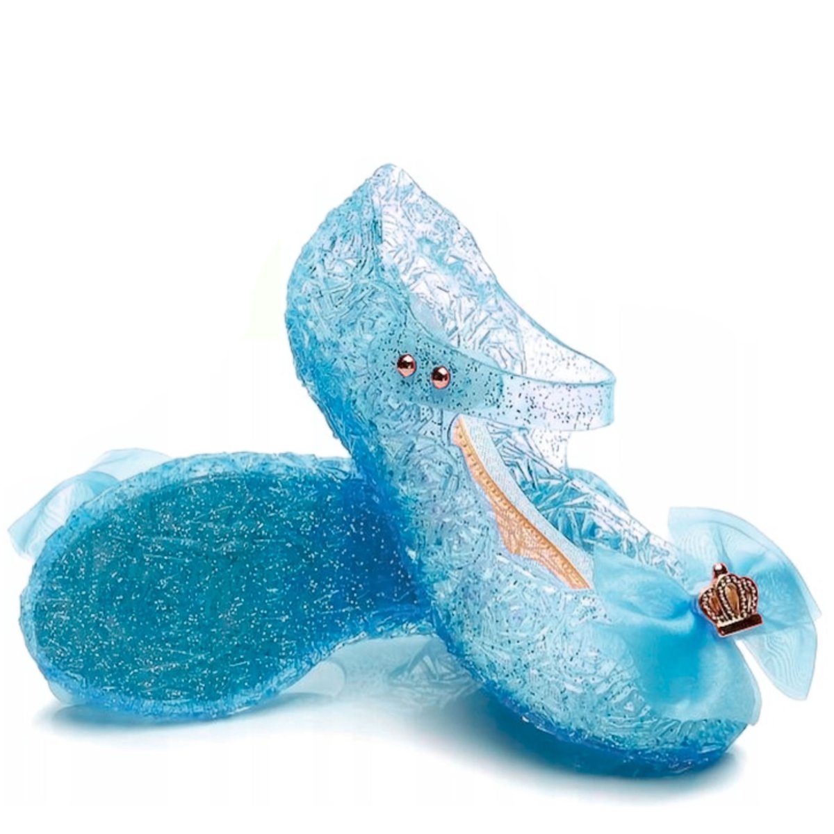 Buty Dziecięce Baleriny Sandały Księżniczki Dla Dziewczynki Elza Elsa Kopciuszek Niebieskie R. 28