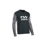 Bluzy na rower - Koszulka rowerowa mtb NORTHWAVE EDGE Jersey LS czarna - miniaturka - grafika 1