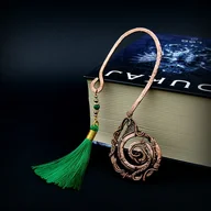 Zakładki do książek - Ozdobna zakładka do książki wire wrapping - miniaturka - grafika 1