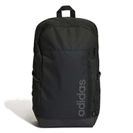 Plecaki - adidas Plecak unisex Motion Linear Backpack, czarny/biały, HG0354, NS - miniaturka - grafika 1