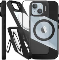Etui i futerały do telefonów - Etui Do Magsafe Do iPhone 14 Fusion, Czarne, Clear, Podstawka Szkło - miniaturka - grafika 1