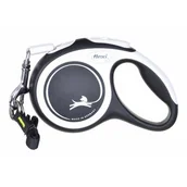 Smycze dla psów - FLEXI New Comfort, taśma 3m, rozm. XS do 12kg, czarna - miniaturka - grafika 1