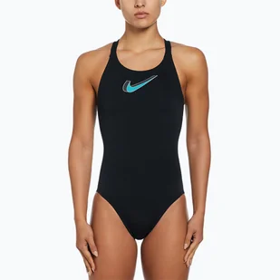 Strój pływacki jednoczęściowy damski Nike Hydrastrong 3D Swoosh Fastback - Stroje kąpielowe - miniaturka - grafika 1