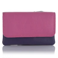 Portfele - Kolorowy portfel damski na bilon i klucze Visconti RB-99 - jagodowy - miniaturka - grafika 1
