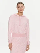 Bluzy damskie - Guess Bluza Gl Logo V4RQ13 KC2X2 Różowy Regular Fit - miniaturka - grafika 1
