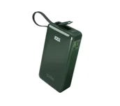 Powerbanki - SBS TTBB10000LCDTCPD20G 10000mAh PD 20W Wbudowany kabel USB-C Zielony - miniaturka - grafika 1