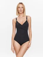 Stroje kąpielowe - MICHAEL Michael Kors Strój kąpielowy Solids Logo MM7M759 Czarny - miniaturka - grafika 1