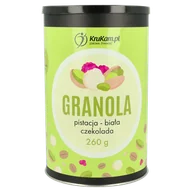 Płatki śniadaniowe i musli - Granola pistacja z białą czekoladą 260g - miniaturka - grafika 1