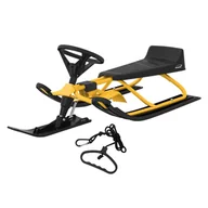 Sanki i ślizgacze - Sanki dla dzieci Bob z kierownicą Sanki dla dzieci do 90 kg - miniaturka - grafika 1