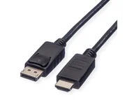 Adaptery i przejściówki - ROLINE Recycled Material 11.45.5782 adapter kablowy 3 m DisplayPort HDMI Czarny 11.45.5782 - miniaturka - grafika 1