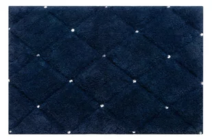 Dywan Bawełniany 60 x 90 Chic 2 Granatowy - Dywaniki łazienkowe - miniaturka - grafika 1