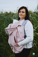 Chusty do noszenia dzieci - Osłonka Softshell na nosidełko Litle Frog - Pink - U - miniaturka - grafika 1