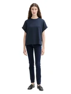 Spodenki damskie - Tom Tailor Dżinsy - Skinny fit - w kolorze granatowym - miniaturka - grafika 1
