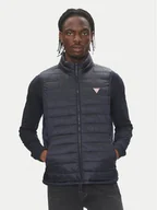 Kamizelki męskie - Guess Jeans Bezrękawnik M5RN55 WHAB2 Granatowy Regular Fit - miniaturka - grafika 1