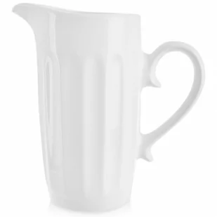 Dzbanek ceramiczny biały 1,7 l kod: O-126683 - Dzbanki i imbryki - miniaturka - grafika 1