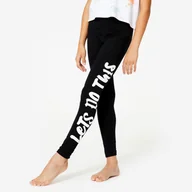 Spodnie sportowe damskie - Legginsy do tańca nowoczesnego dla dzieci Starever wysoki stan - miniaturka - grafika 1