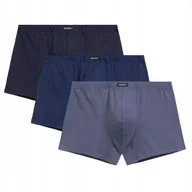 Majtki męskie - BOKSERKI MĘSKIE bawełniane dopasowane 3MH-218 wygodne Atlantic *XL - miniaturka - grafika 1