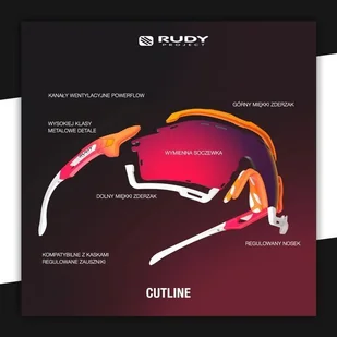 RUDY PROJECT Okulary z fotochromem CUTLINE PHOTOCHROMIC lagoon matte 2 laser black - Okulary sportowe - miniaturka - grafika 8