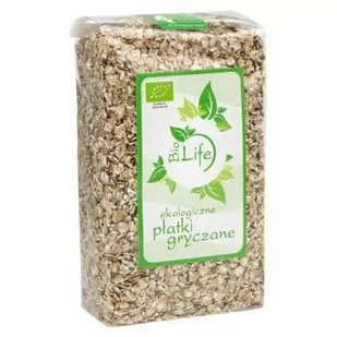 BioLife BIOLIFE PŁATKI GRYCZANE BIO 300G BL034 - Zdrowa żywność - miniaturka - grafika 1