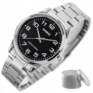 Zegarki męskie - Klasyczny Zegarek Męski Casio MTP-V001D-1B Pudełko - miniaturka - grafika 1