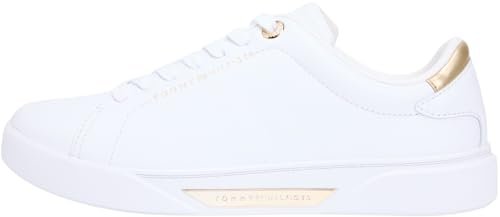 Tommy Hilfiger Damskie Essential Chic Court Sneaker FW0FW09019 Low Top, białe (białe), 40, biały, 40 EU